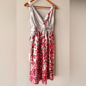 Ripe Limited Australia Maternity Dress Cherry Blossoms Sz Large Silky Polyester